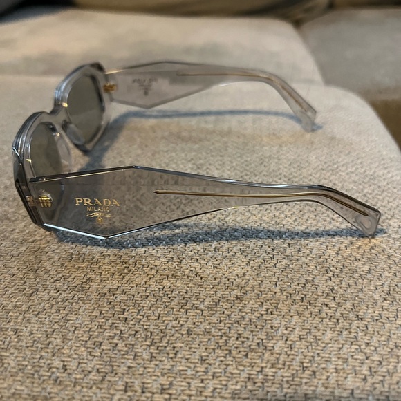 Prada Symbole 0PR-17WS Transparent Grey Sunglasses - Picture 4 of 5